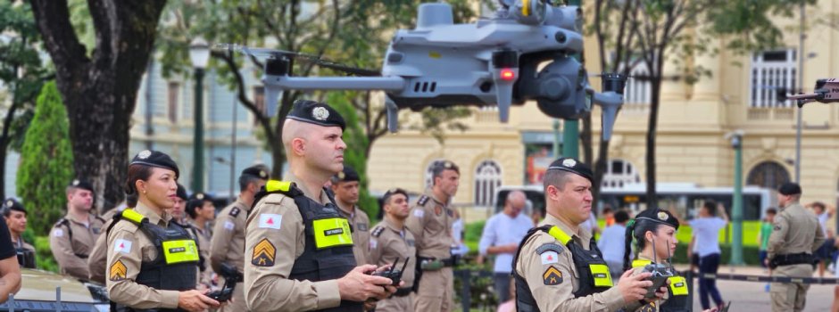 PMMG lança Esquadrão Harpia de drones para monitoramento em Belo Horizonte